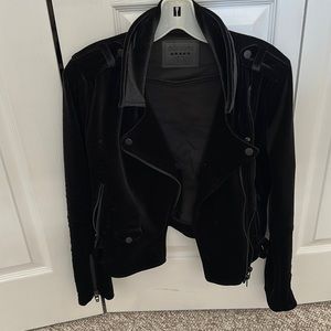 Black velvet jacket